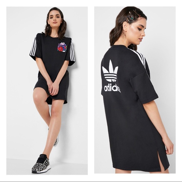 adidas trefoil dress green